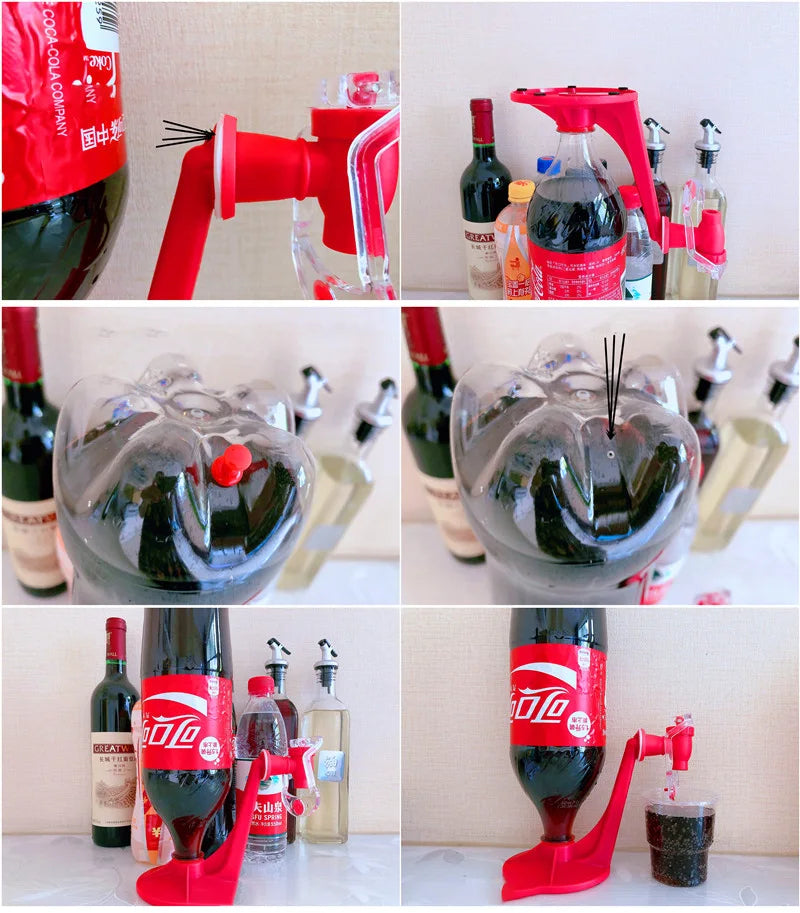 Hands-Free Coke Bottle Water Dispenser