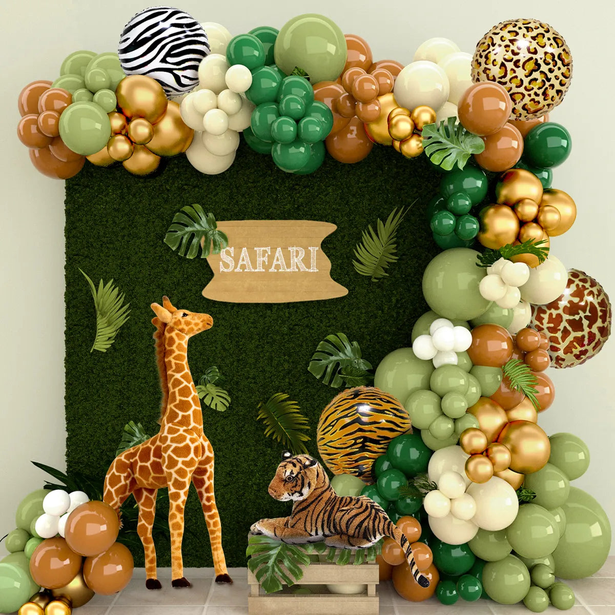 Jungle Animal Balloon Garland Kit