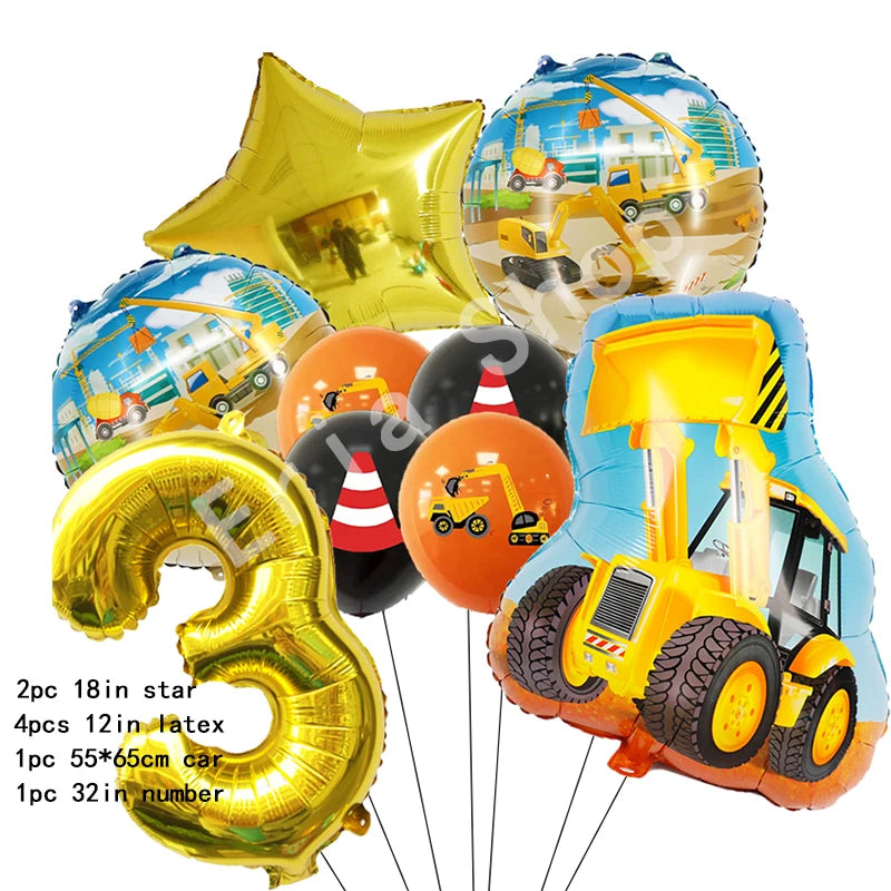 Construction Tractor Theme Party Supplies