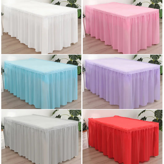 Disposable Tablecloth Table Skirt Set