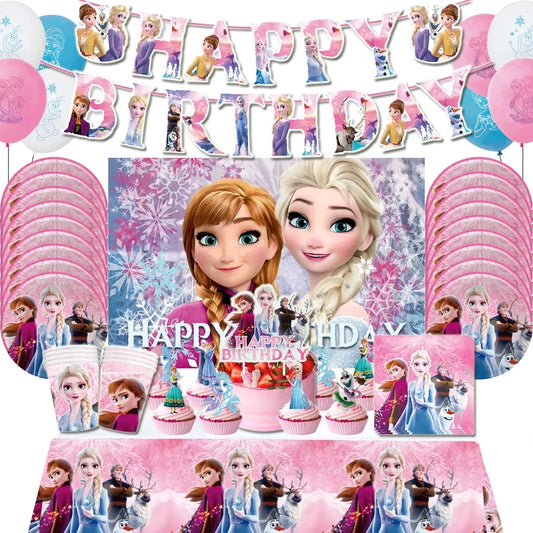 Frozen Theme Party Supplies - Elsa and Anna Decoration