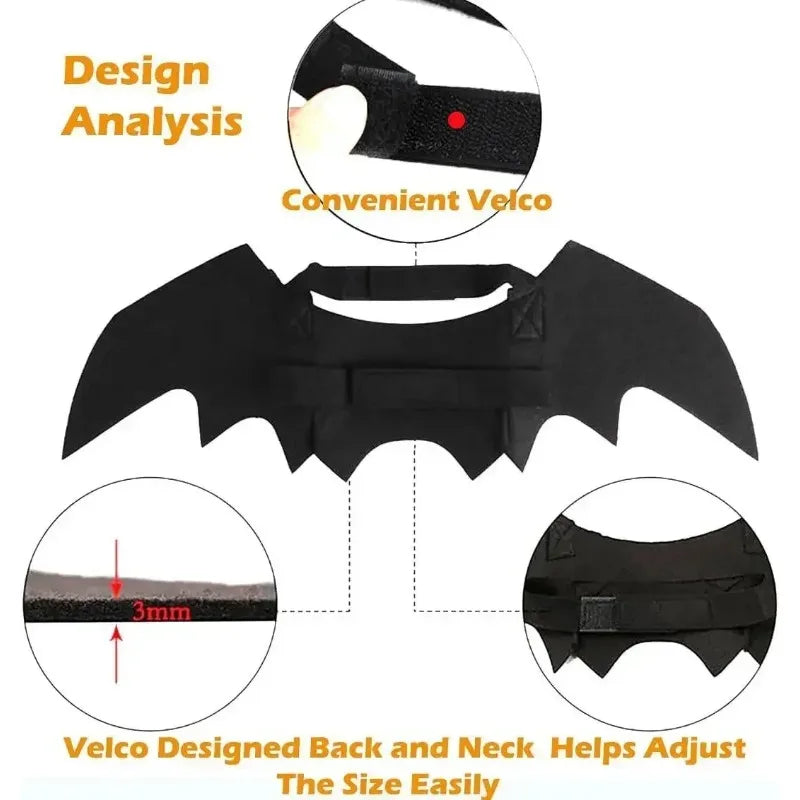 Dog Halloween Bat Wings Costume