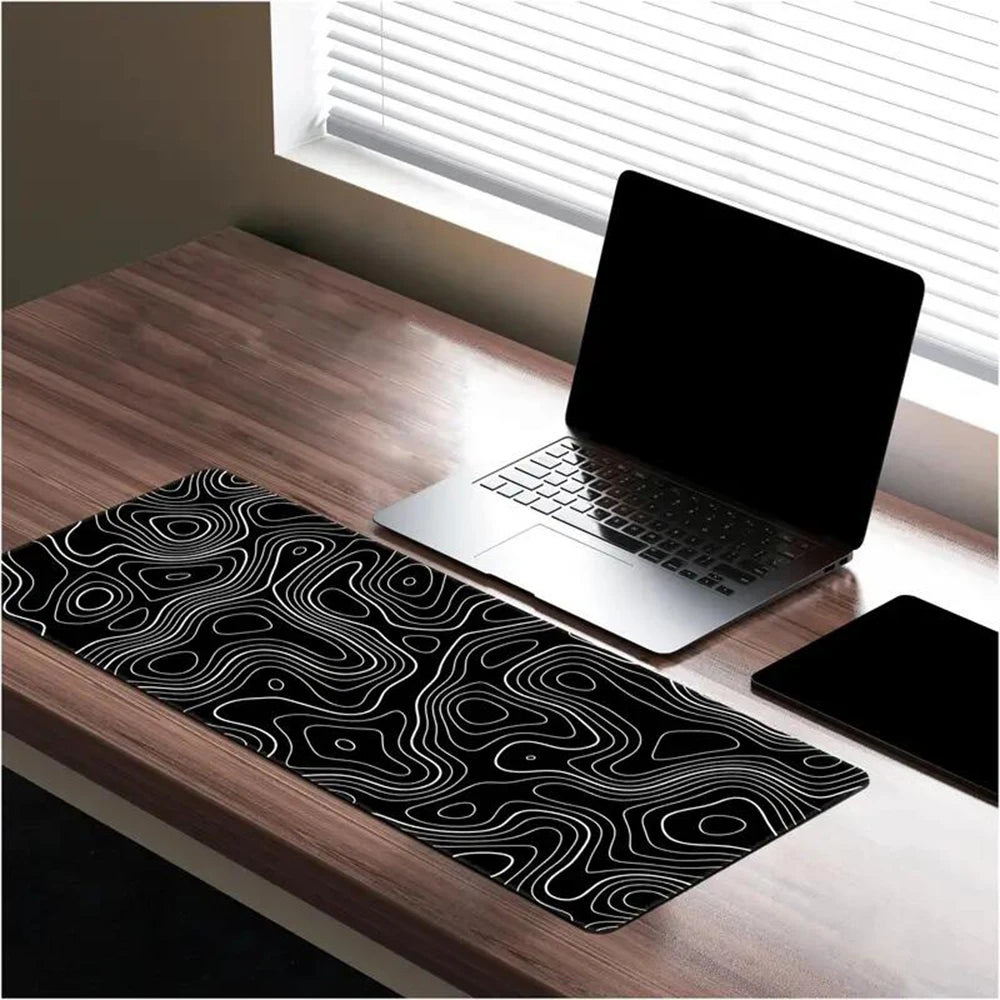 Large Abstract Line Mouse Pad