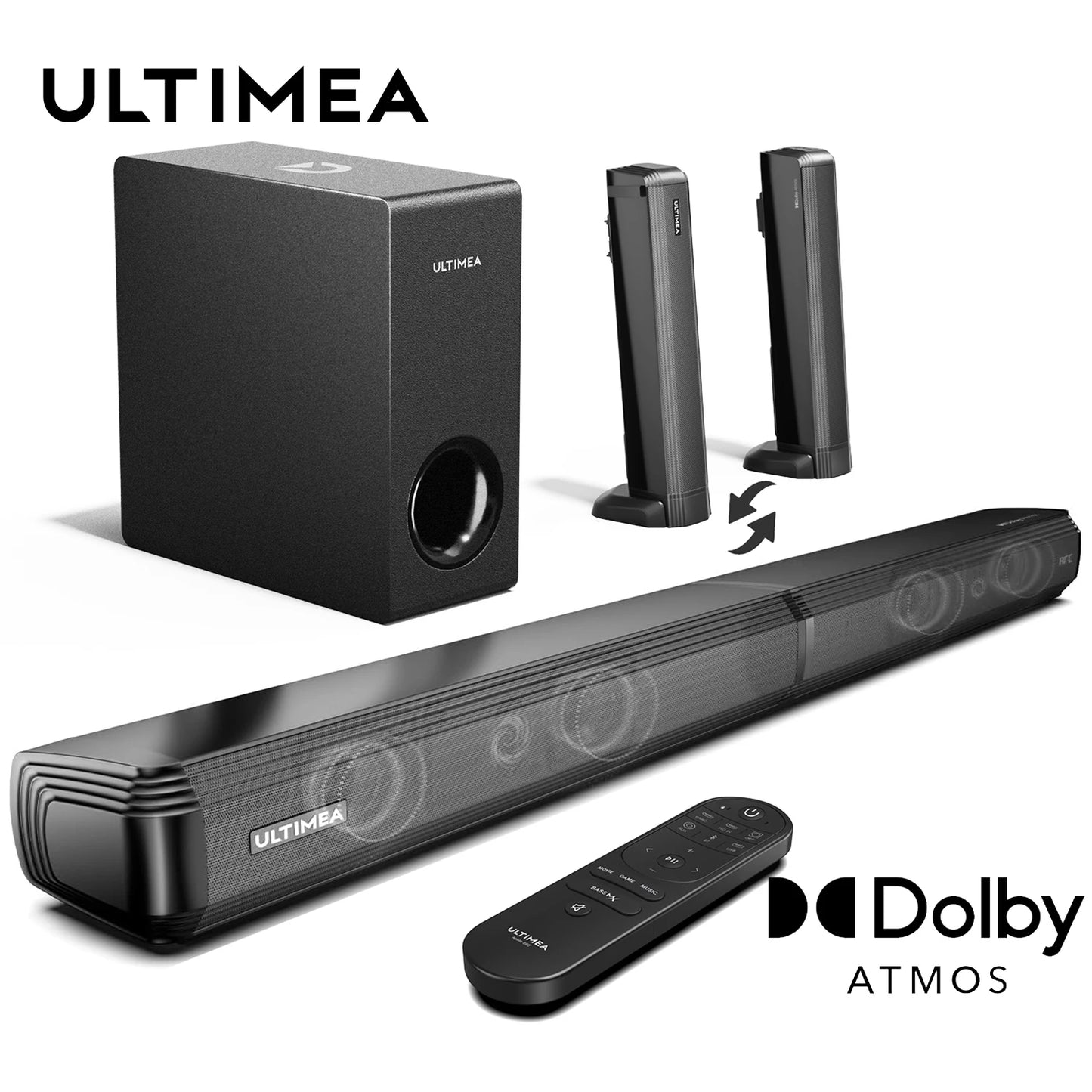 ULTIMEA 4.1 Dolby Atmos Soundbar with Subwoofer