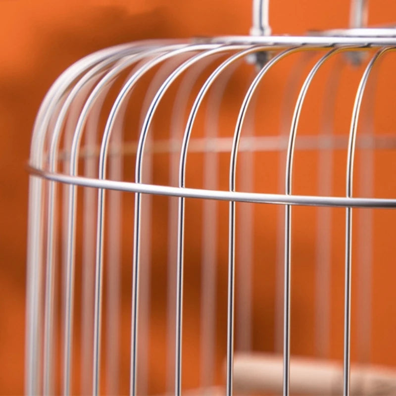 Stainless Steel Bird Cage with Stand