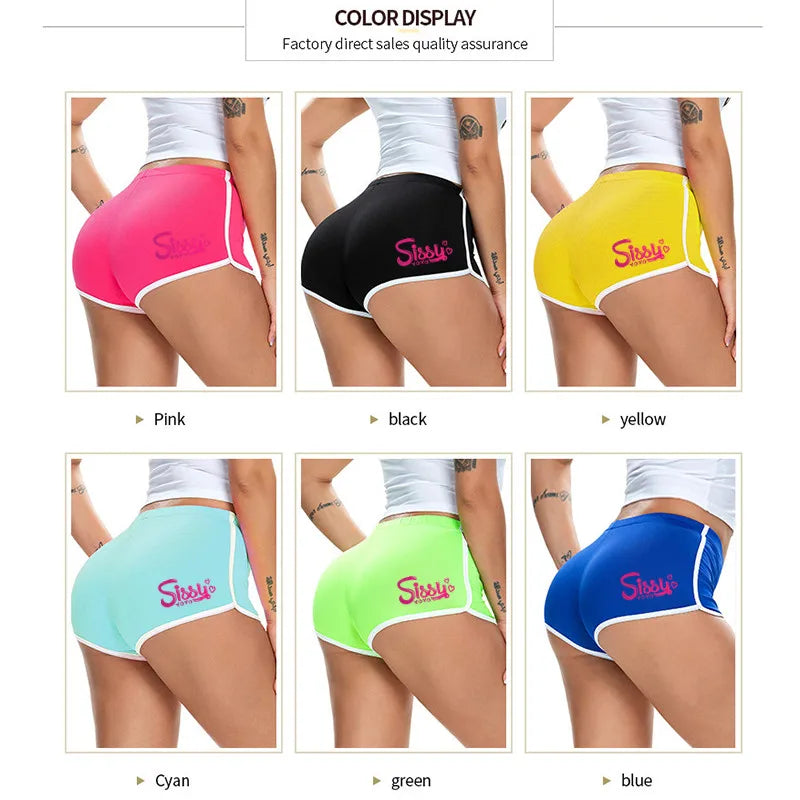 Funny SISSY Letters Print Hot Pants