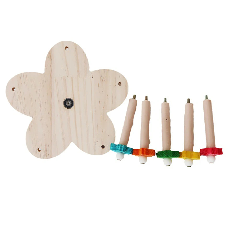 Wooden Parrots Ferris Wheel Toy