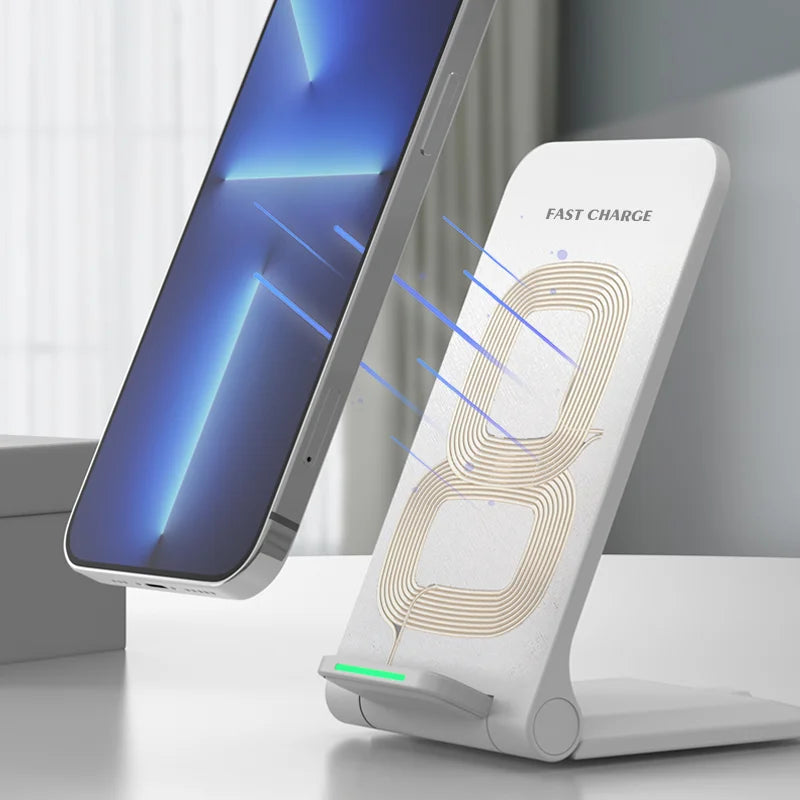 Fast Wireless Charger 15W - Ultimate Safety & Dual Viewing Angles