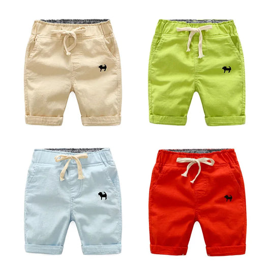 Embroidered Dog Sports Shorts for Boys