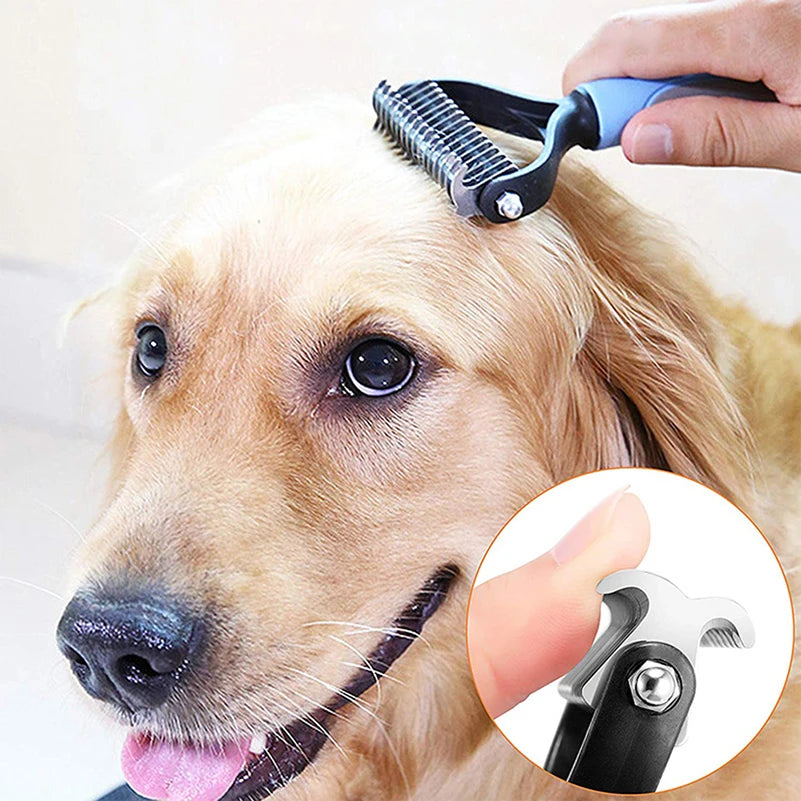 Professional Pet Deshedding Brush - DualHead Design