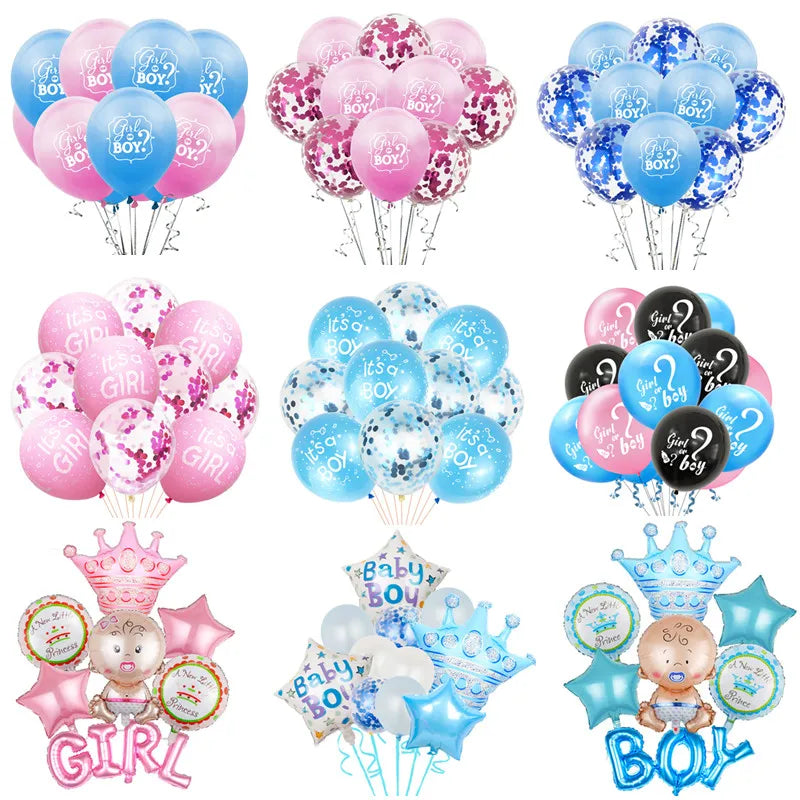 Gender Reveal Balloons Baby Party Décor