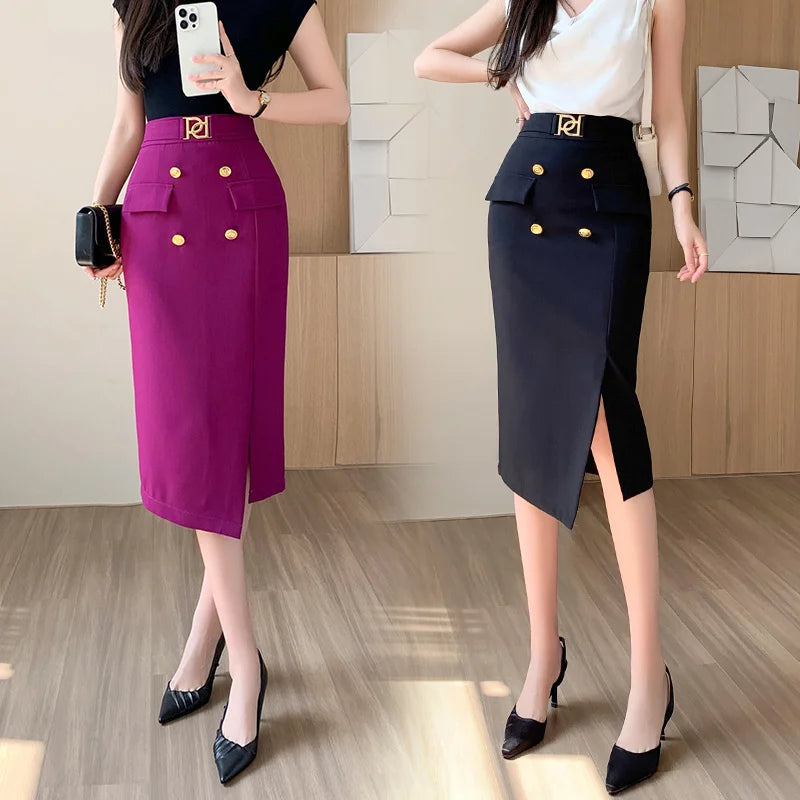 Elegant Women's Pencil Skirt - Slim Fit & Stylish