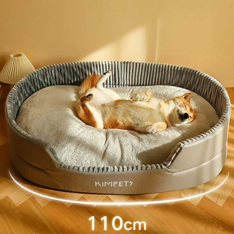 Kimpets Plush Dog Bed | Soft & Comfy Pet Sofa