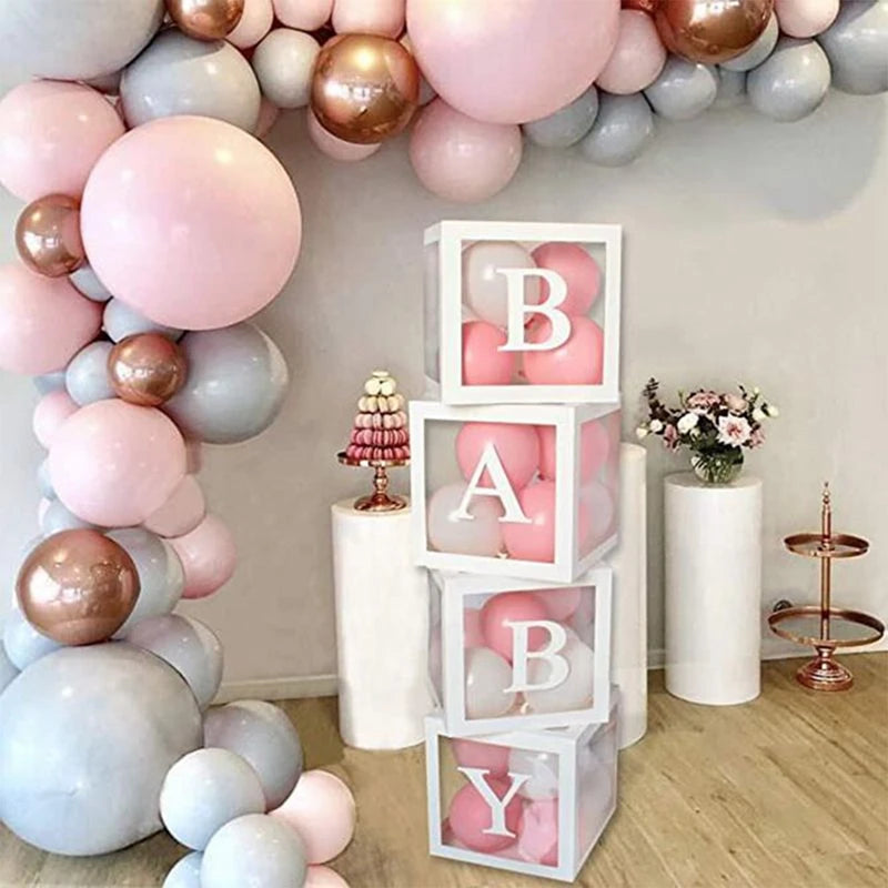 Custom Name Balloon Box - Birthday Party Decor