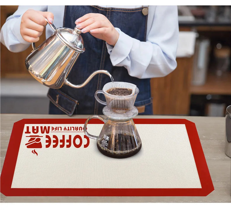 Silicone Coffee Maker Mat - Countertop & Coffee Bar Accessories