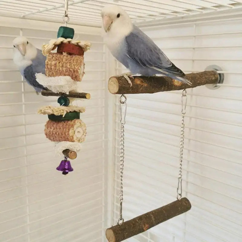 Wood Bird Perch Play Stand