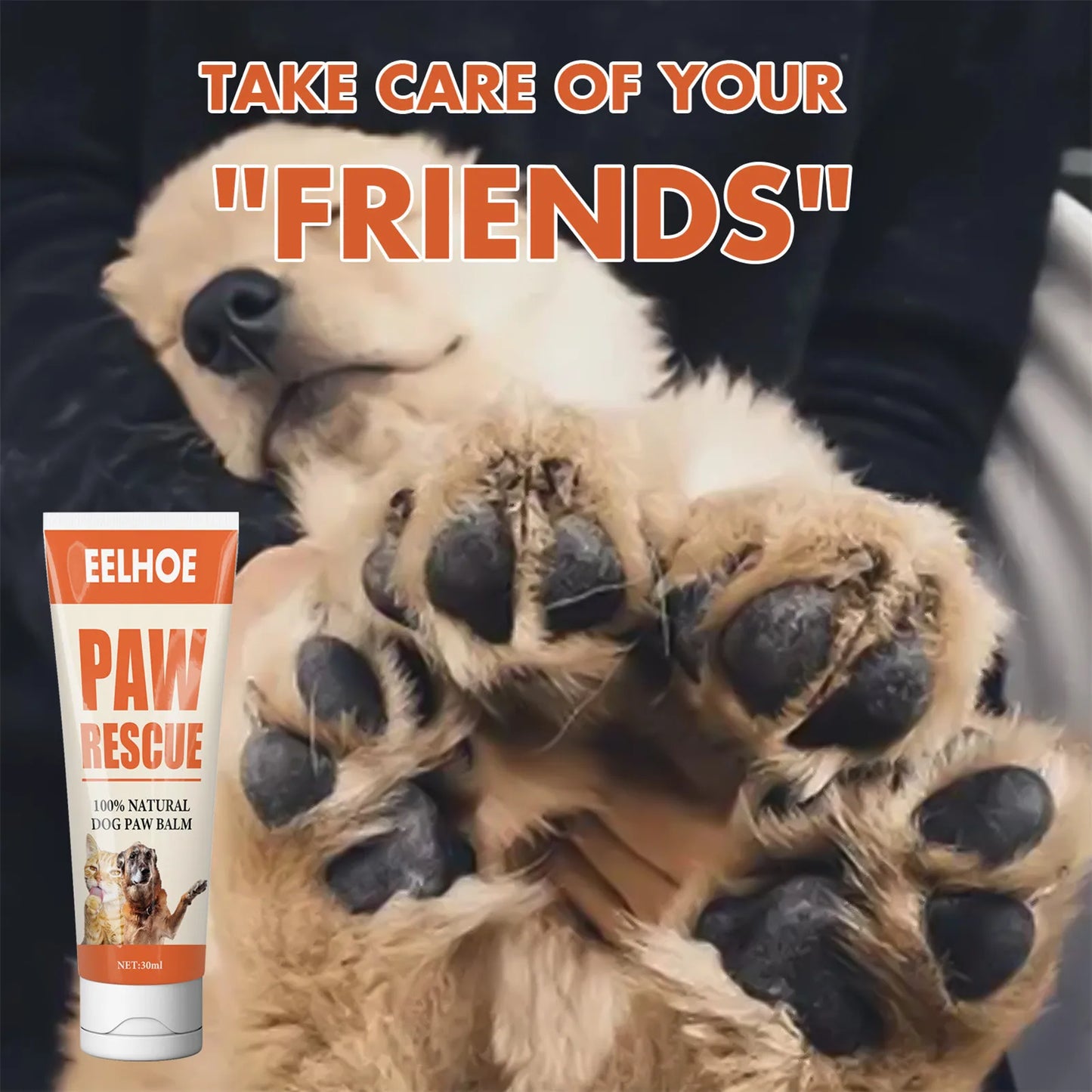 Natural Paw Care Cream for Dogs