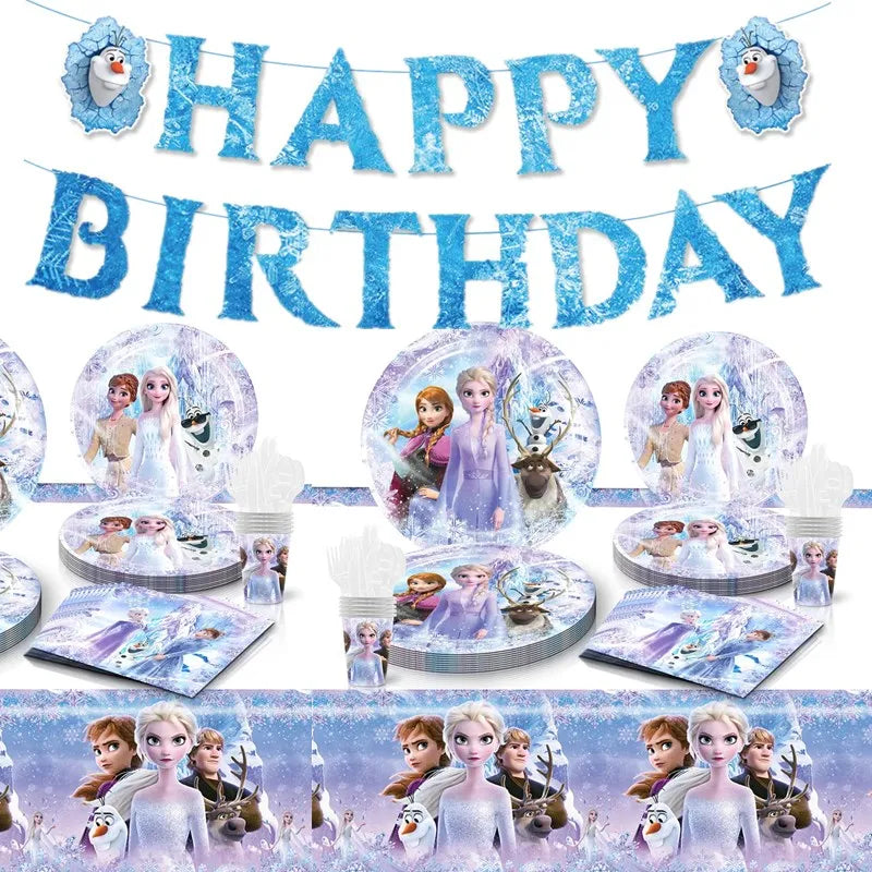 Frozen Birthday Party Tableware Set