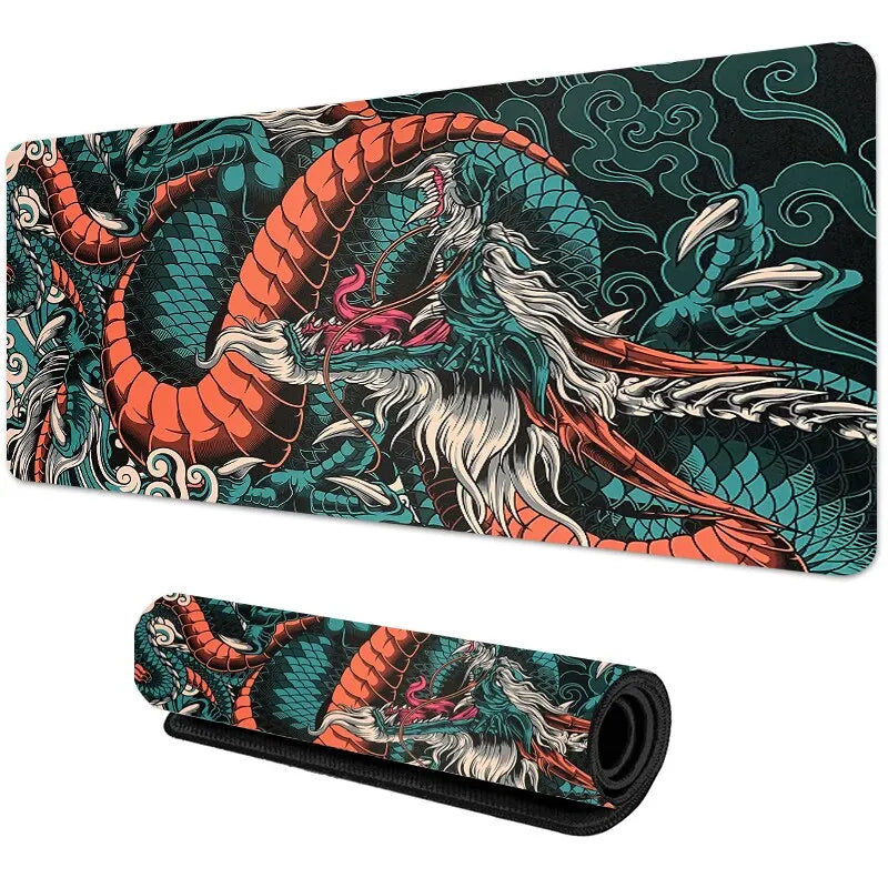 Japanese Dragon Anime Gaming Mousepad XXL