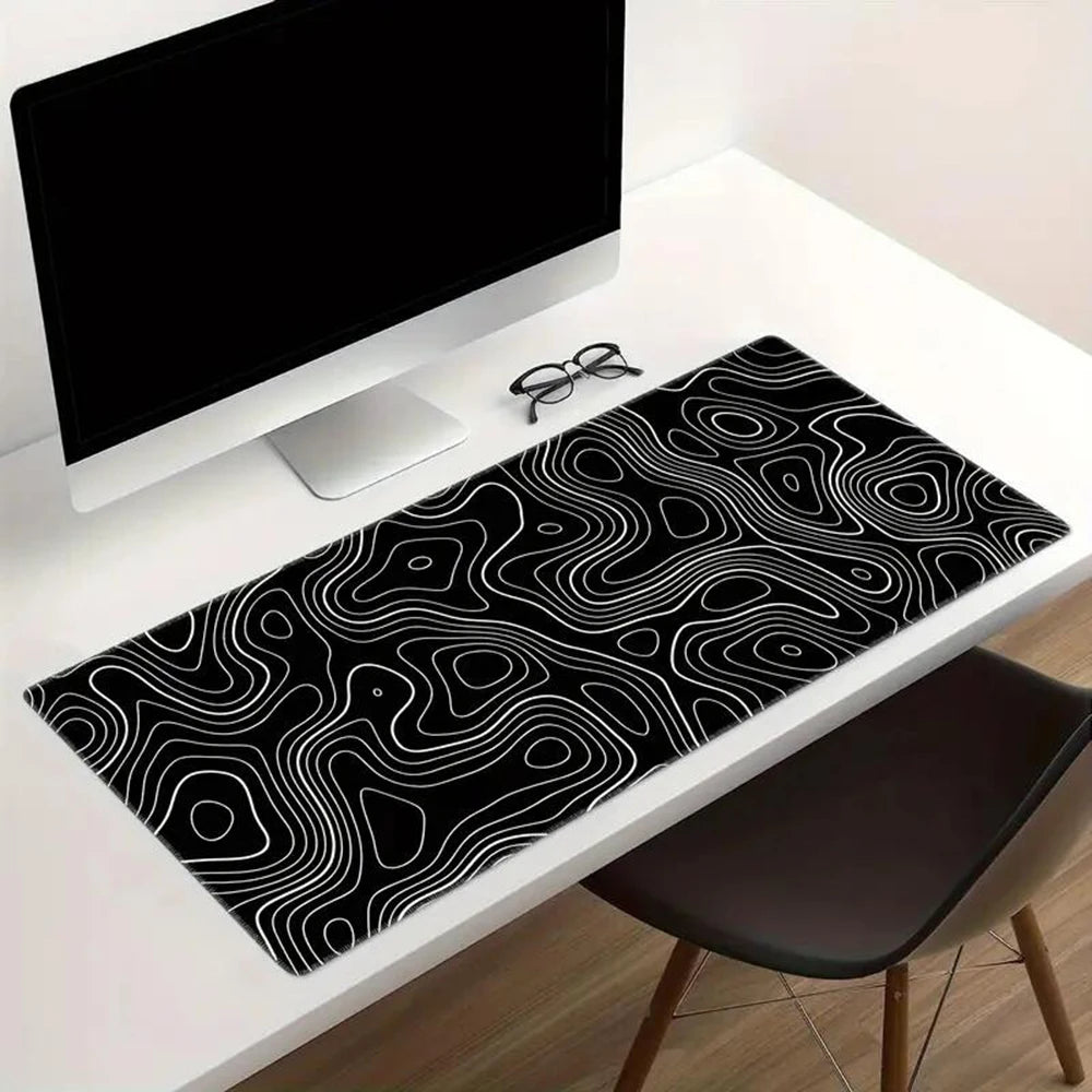 Large Abstract Line Mouse Pad