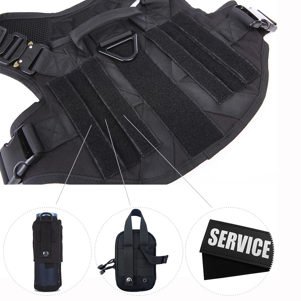 Military Tactical Dog Harness Set