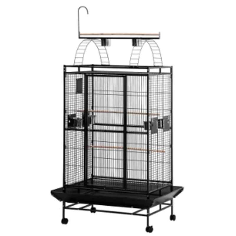 Large Parrot Bird Cages with Feeder Stand