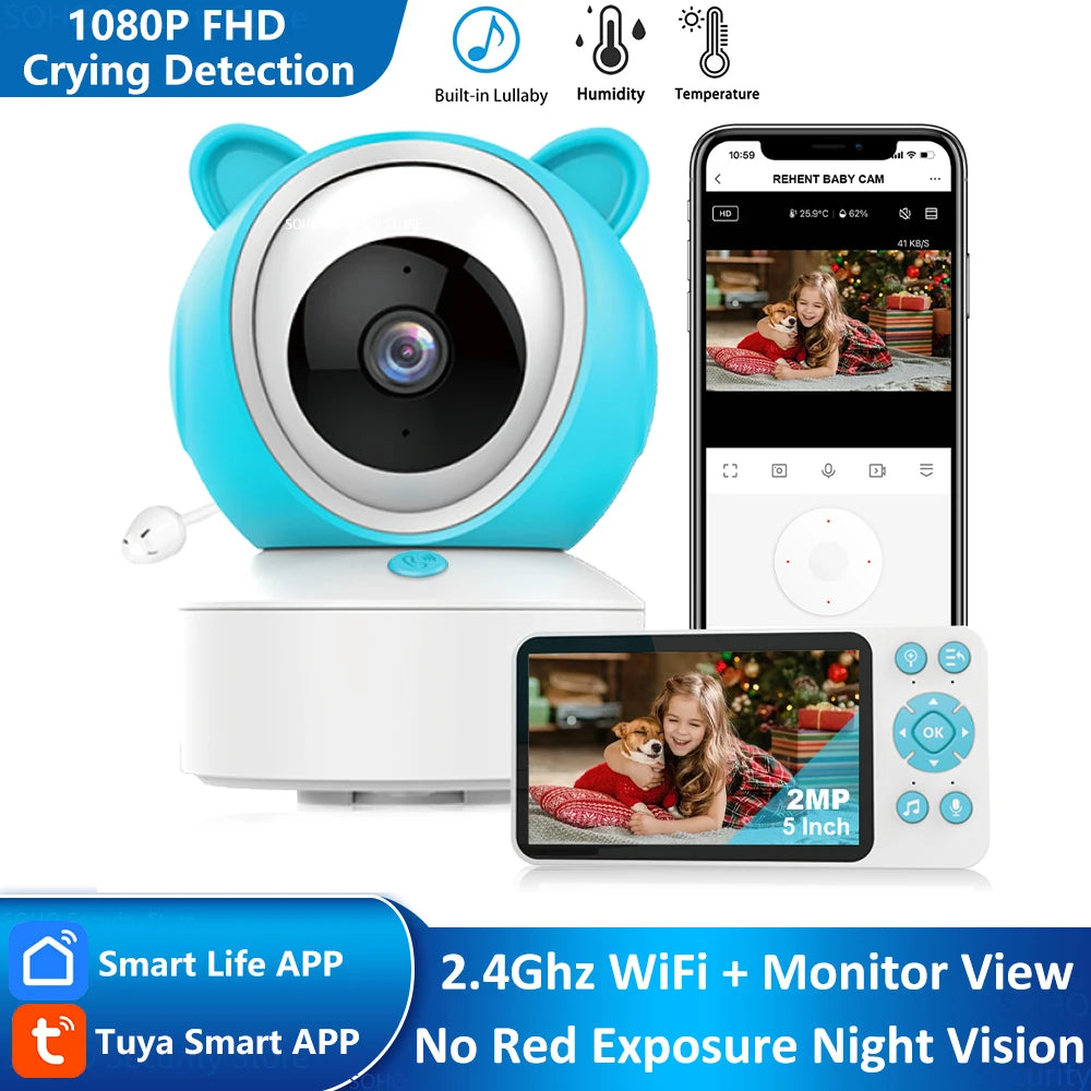 1080P Tuya Smart WiFi Baby Monitor