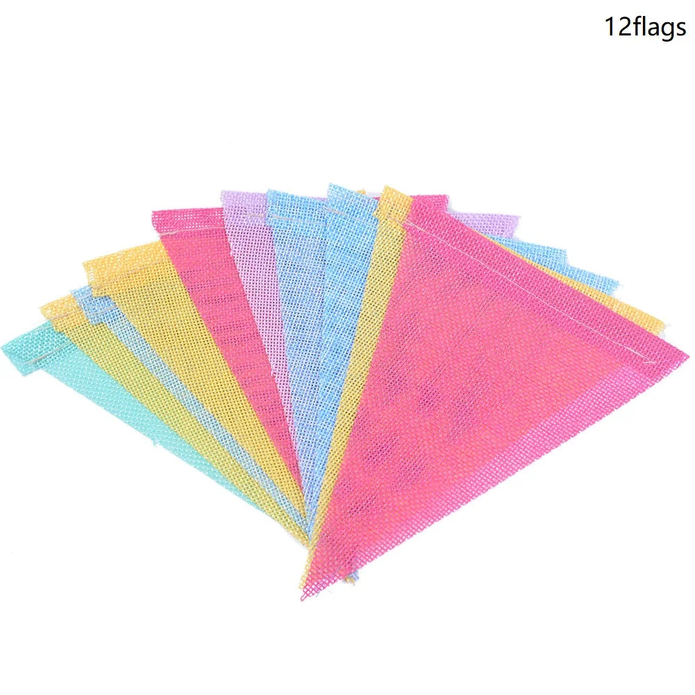 Colorful Jute Linen Birthday Bunting Garland