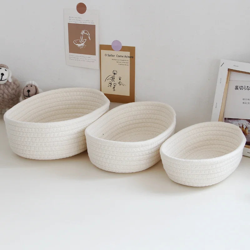 Nordic Cotton Rope Storage Baskets