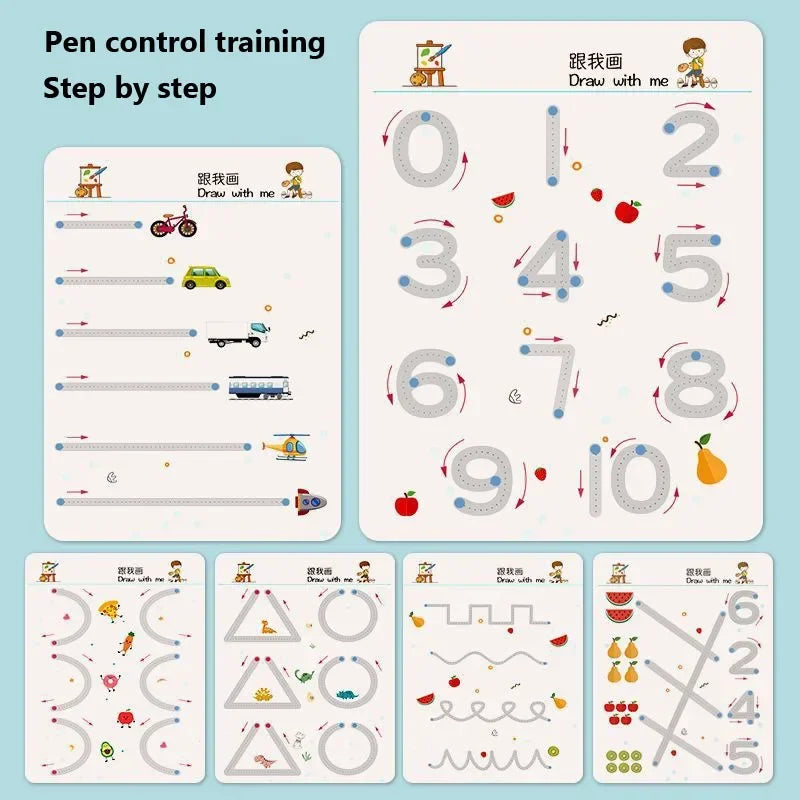 Montessori Pen Control Workbook for Kids