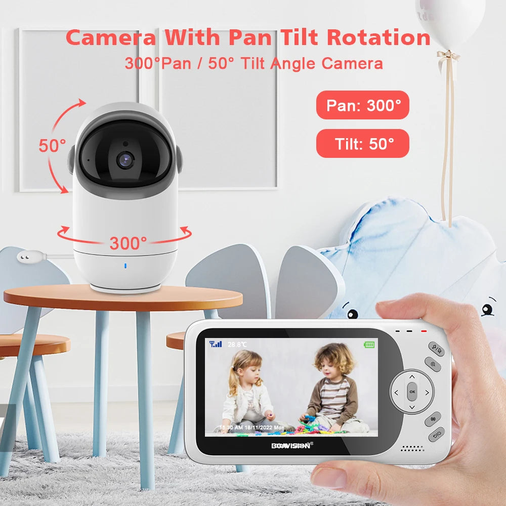 4.3'' Video Baby Monitor: Wireless, Night Vision