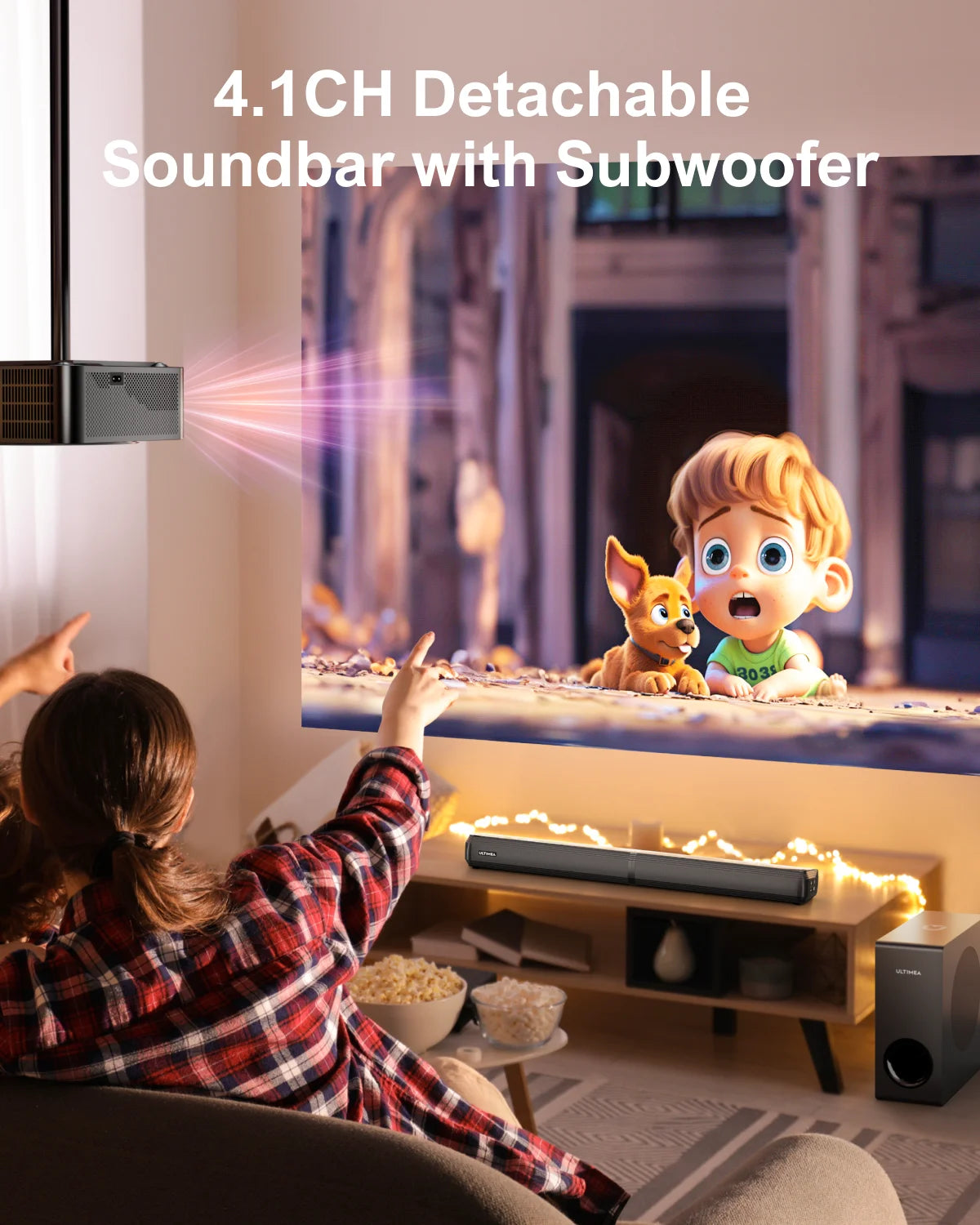 ULTIMEA 200W 4.1ch Soundbar with Subwoofer