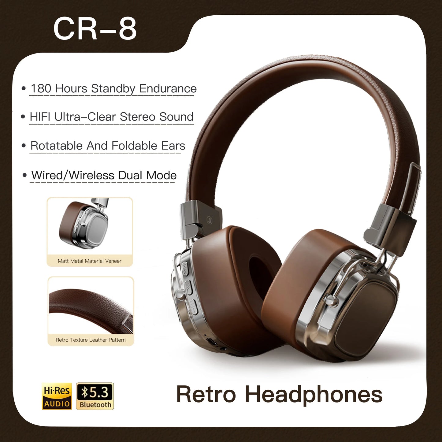 CR-8 Wireless Headphones