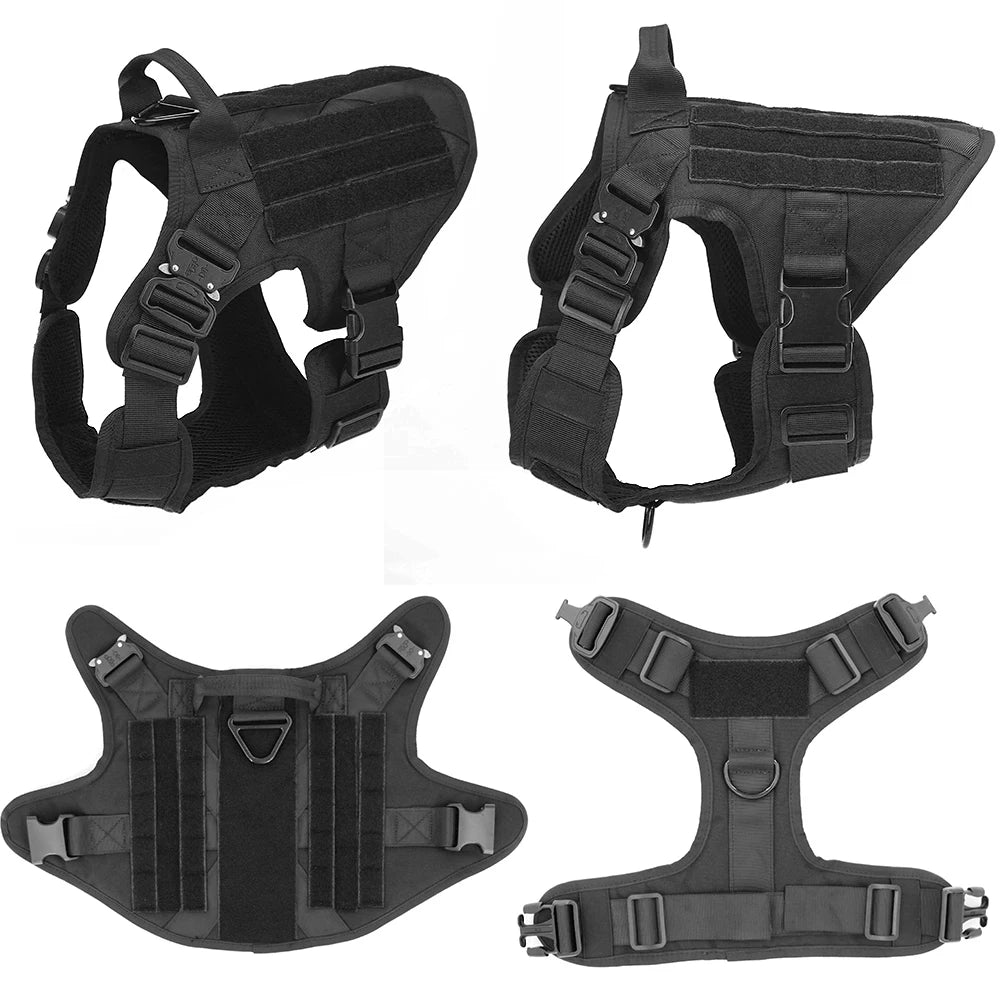 Military Tactical Dog Harness Set