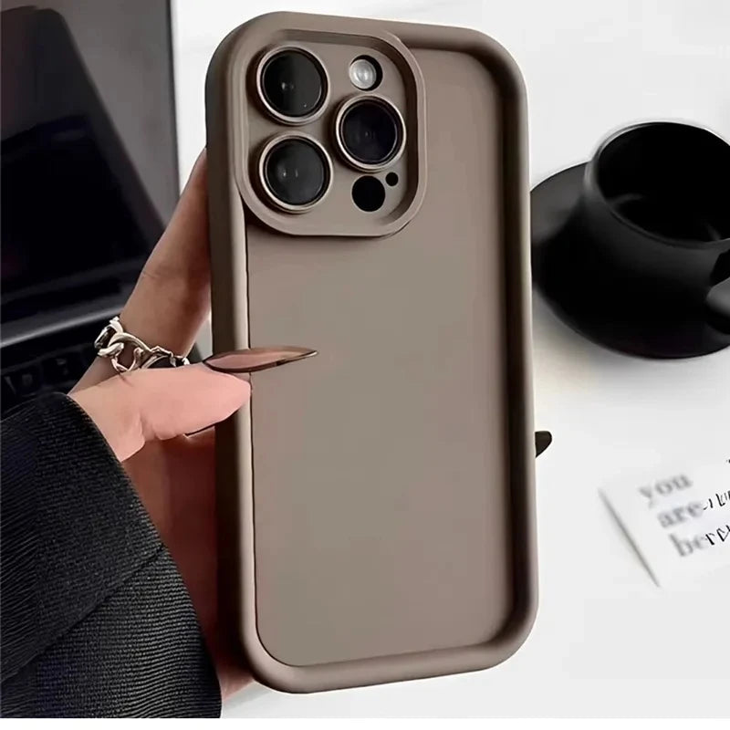 Cute Silicone iPhone Case with Camera Protection