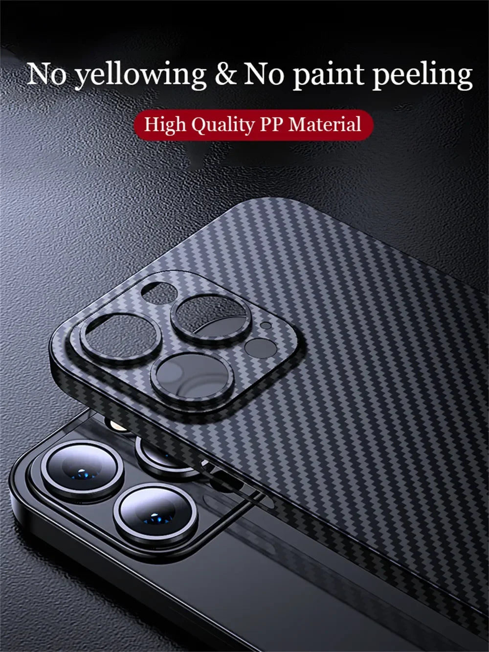 Luxury Carbon Fiber Matte iPhone Case