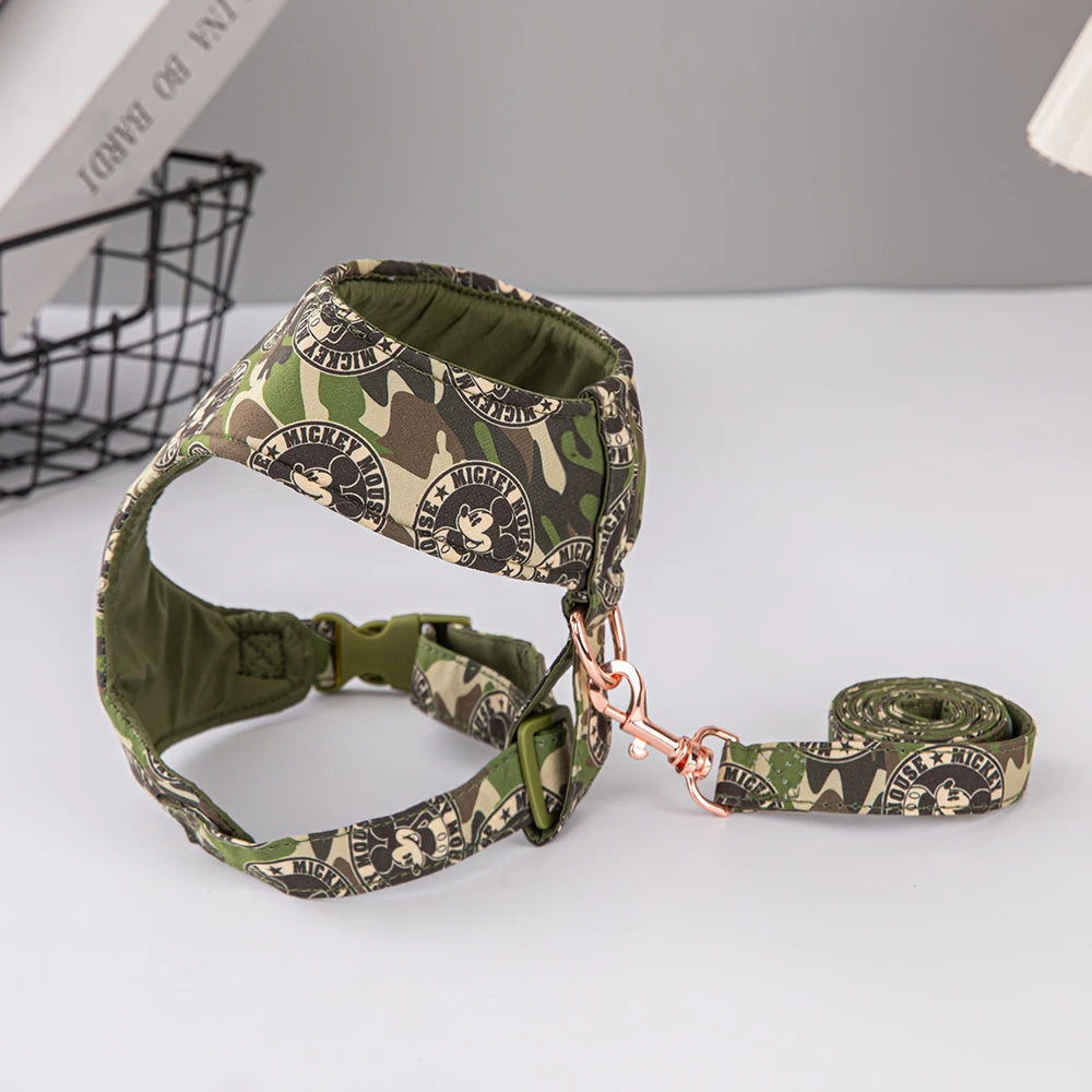 Disney Army Green Camo Dog Leash Set