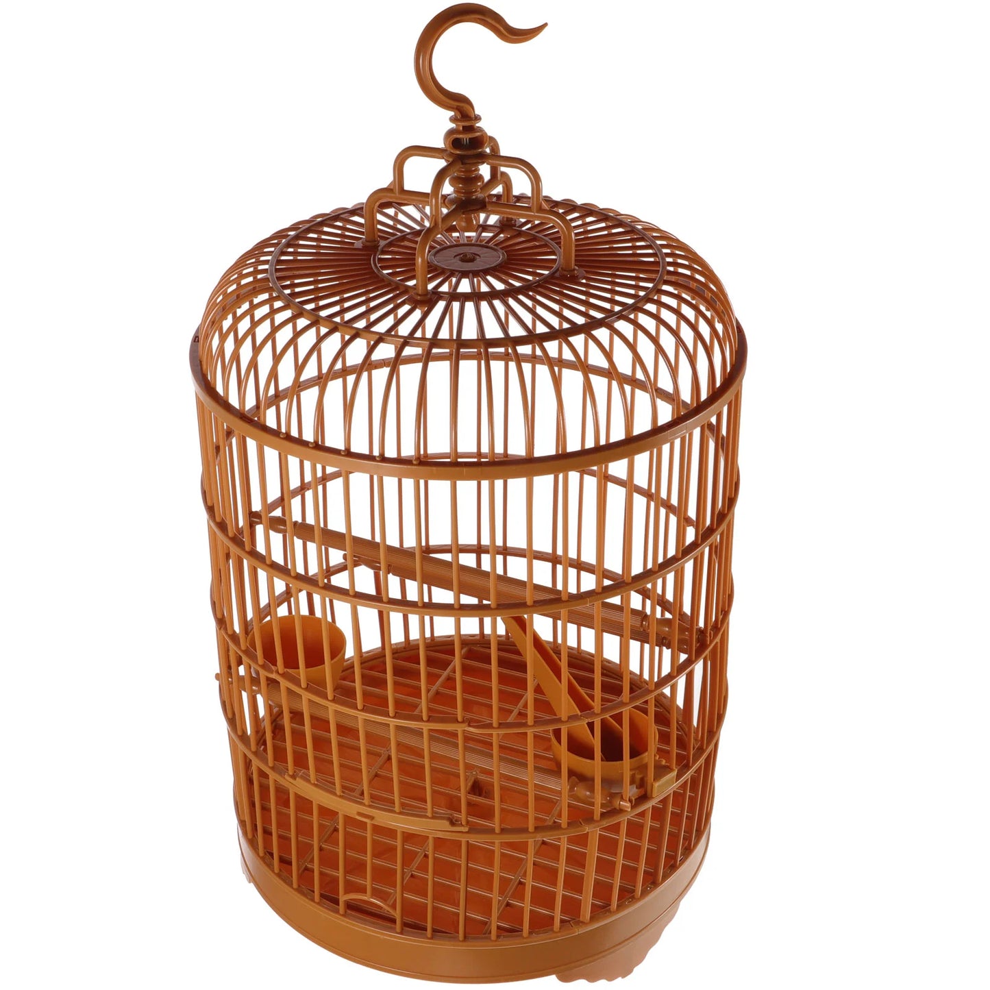 Plastic Bird Cage with Stand - Large Capacity