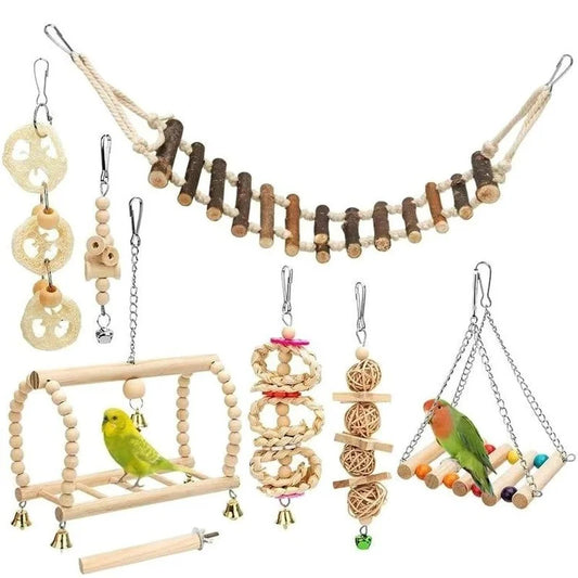 Premium Parrot Bird Toy Set