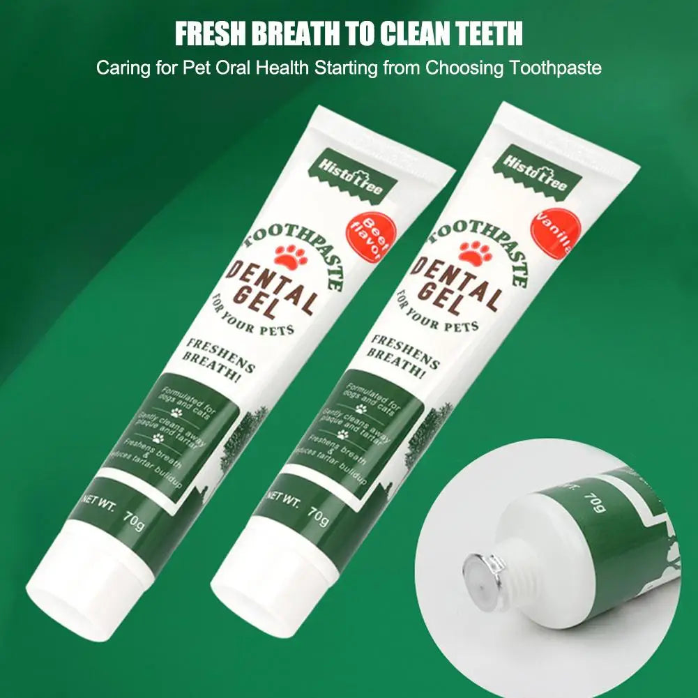 Refreshing Vanilla Beef Dog Toothpaste