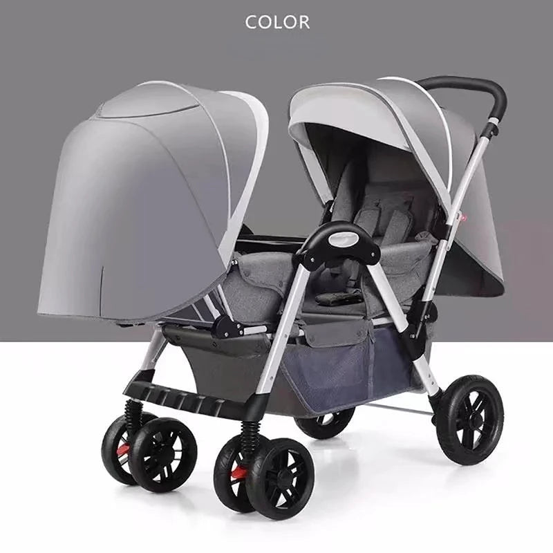 Portable Twin Baby Stroller - Comfort Guaranteed