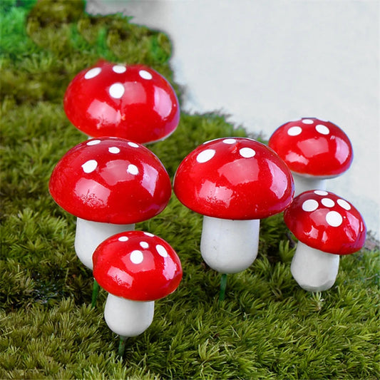 Mini Mushroom Fairy Garden Ornaments