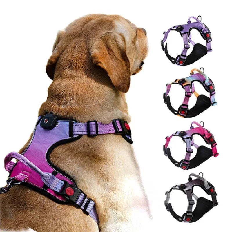 LED Light Reflective Dog Harness