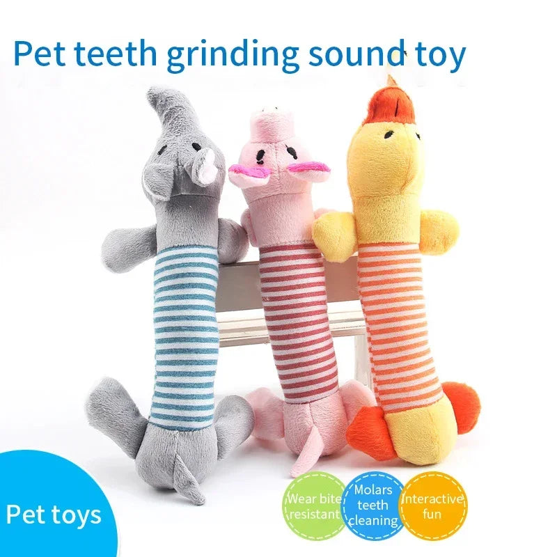 Funny Squeak Plush Dog Toy - Durable & Cute