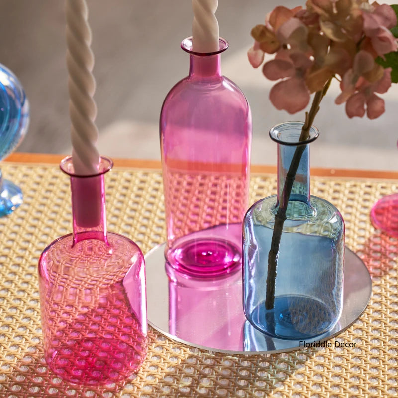 Modern Glass Vase Candle Holder