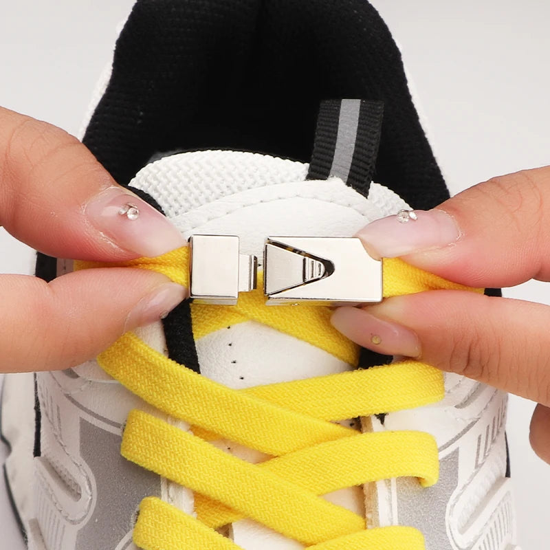 No Tie Shoelace Press Locks - Convenient Elastic Laces