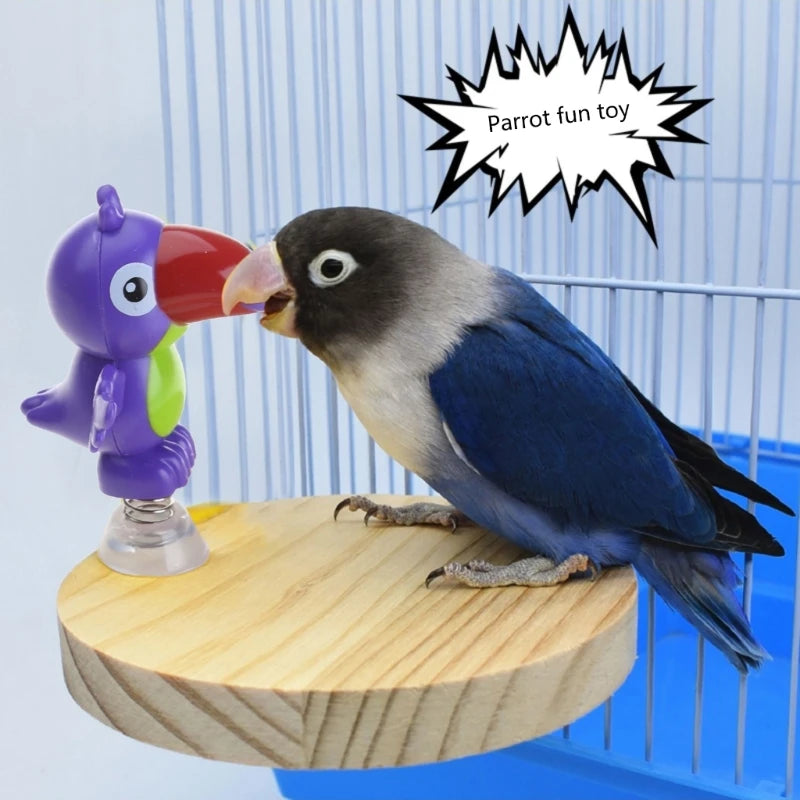 Natural Bird Perch Platform Parrot Training Toy