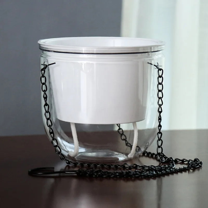 Self Watering Hanging Flowerpot with Metal Chain