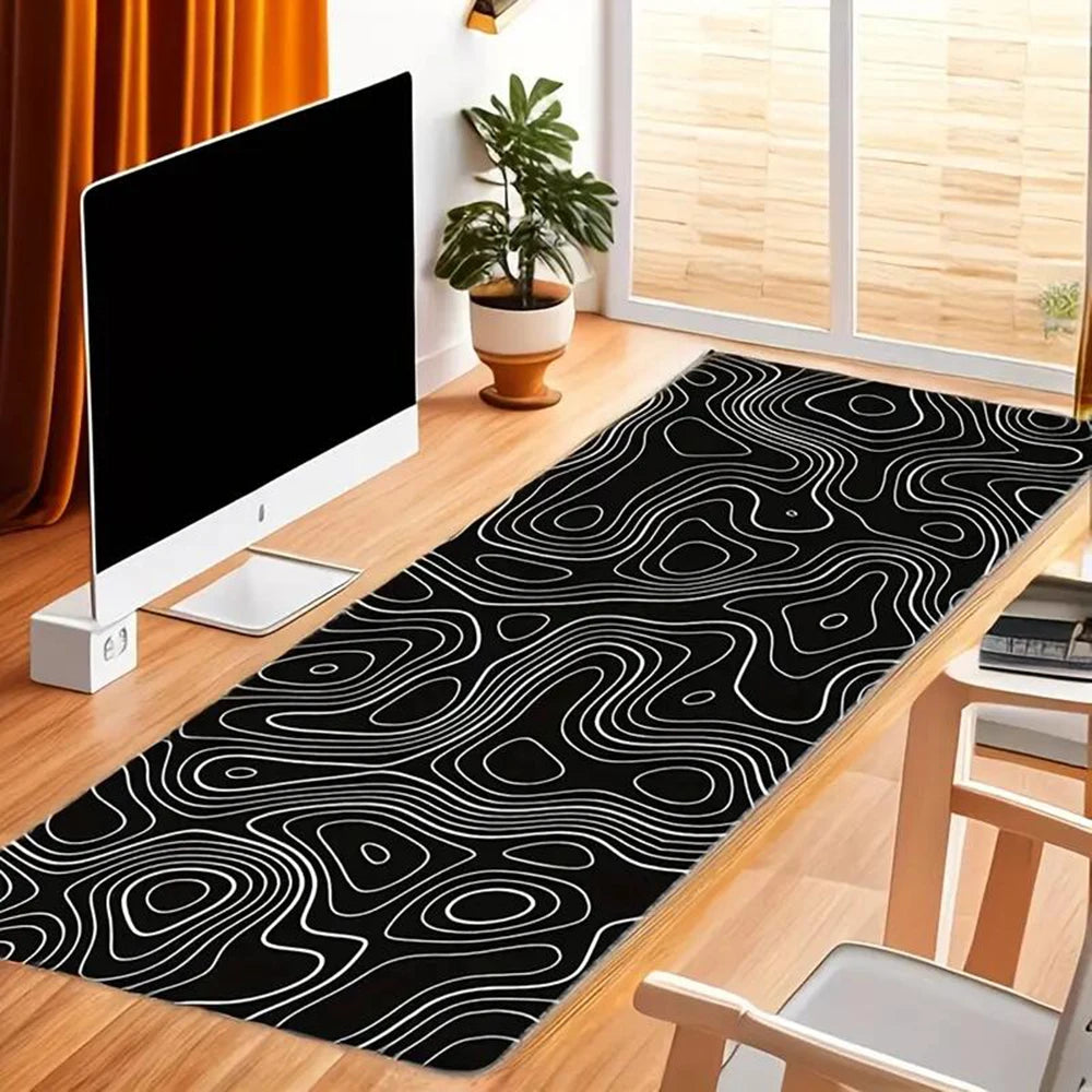 Large Abstract Line Mouse Pad