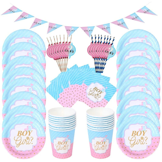 Gender Reveal Party Decor Set